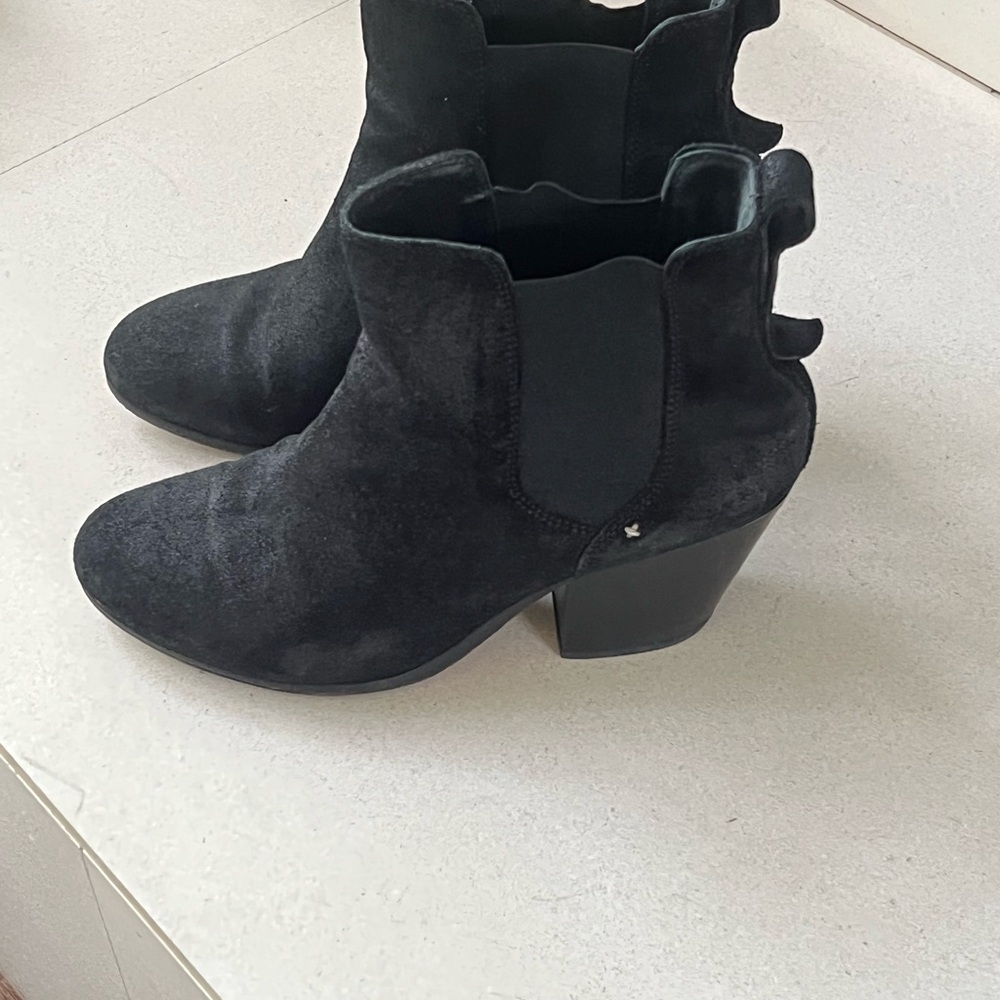 Rag and Bone black suede boots size 38.5